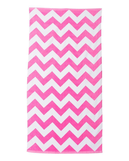 Carmel Towel Company C3060X - Chevron Velour Beach Towel