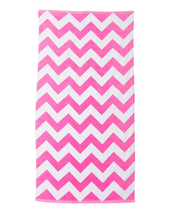 Carmel Towel Company C3060X - Chevron Velour Beach Towel
