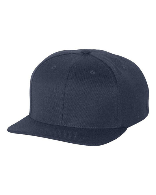 Flexfit 110F - Casquette Snapback à Visière Plate en Laine Mélangée