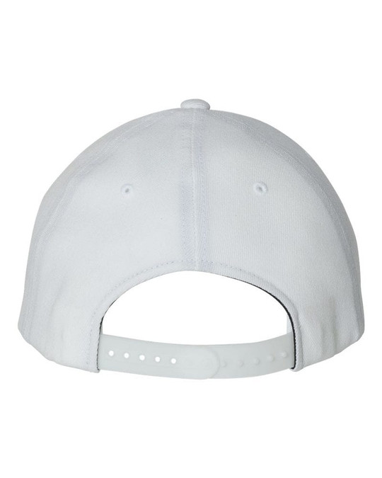 Flexfit 110F - Casquette Snapback à Visière Plate en Laine Mélangée