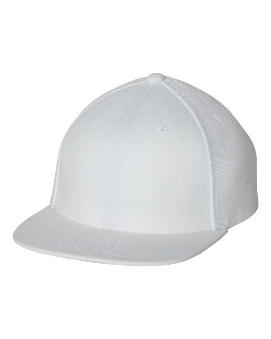 Flexfit 110F - Casquette Snapback à Visière Plate en Laine Mélangée