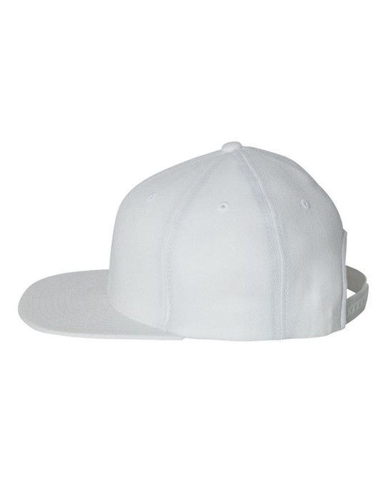 Flexfit 110F - Casquette Snapback à Visière Plate en Laine Mélangée