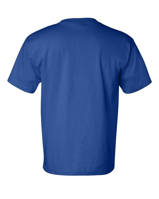 Bayside 7100 - Camiseta de Manga Corta con Bolsillo Hecha en USA