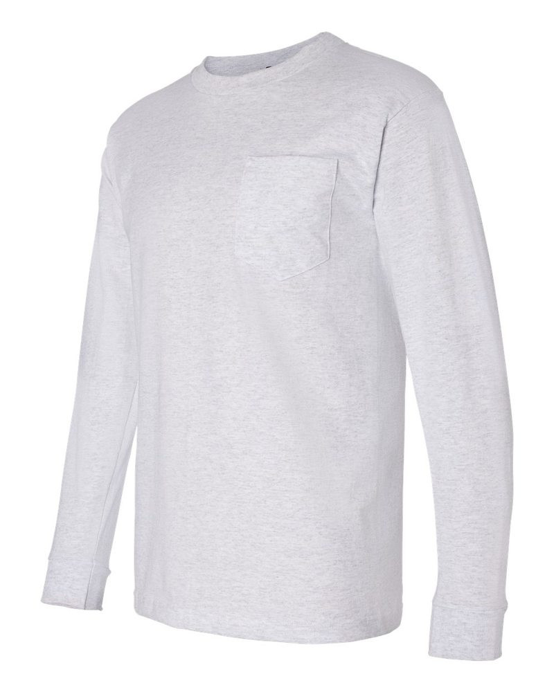 Bayside 8100 - USA-Made Long Sleeve T-Shirt with a Pocket