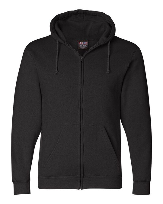 Bayside 900 - Sudadera con capucha y cremallera completa fabricada en EE. UU.