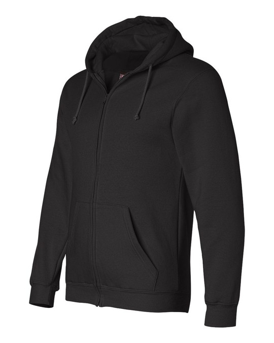 Bayside 900 - Sudadera con capucha y cremallera completa fabricada en EE. UU.