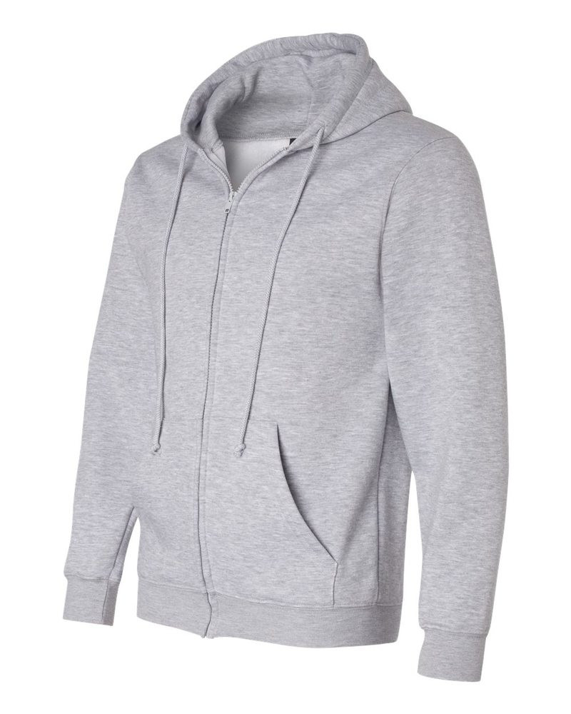 Bayside 900 - Sudadera con capucha y cremallera completa fabricada en EE. UU.