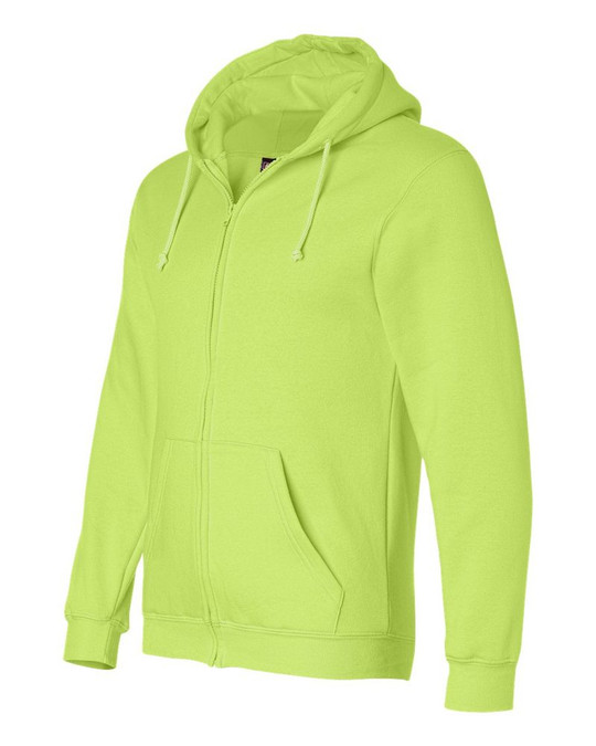 Bayside 900 - Sudadera con capucha y cremallera completa fabricada en EE. UU.
