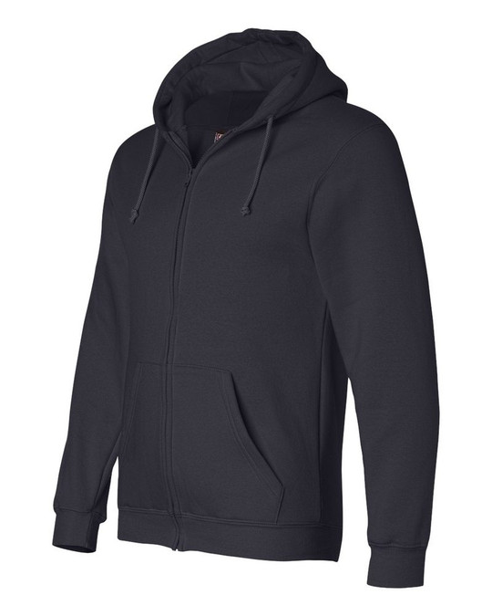 Bayside 900 - Sudadera con capucha y cremallera completa fabricada en EE. UU.