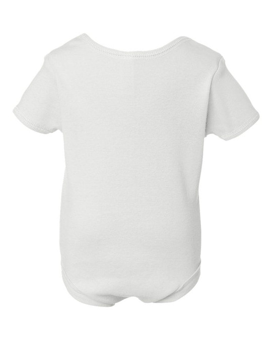 Bella+Canvas 100 - Infant Baby Rib Short Sleeve Creeper