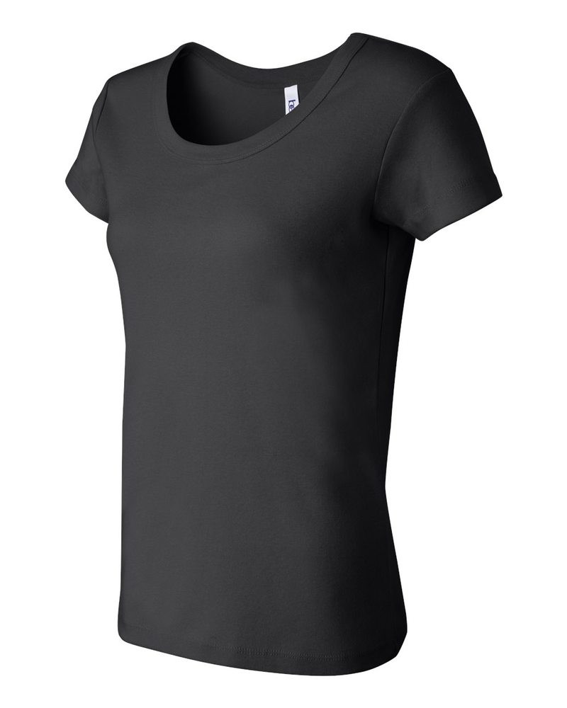 Bella+Canvas 1003 - Ladies' Baby Rib Short Sleeve Scoopneck T-Shirt