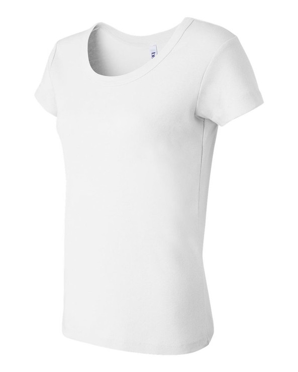 Bella+Canvas 1003 - Ladies' Baby Rib Short Sleeve Scoopneck T-Shirt