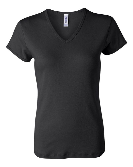 Bella+Canvas 1005 - Ladies' Baby Rib Short Sleeve V-Neck T-Shirt