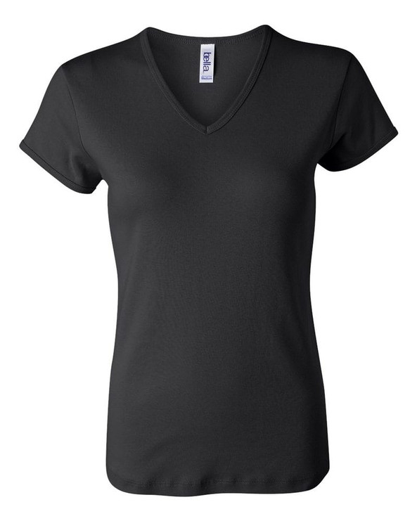 Bella+Canvas 1005 - Ladies' Baby Rib Short Sleeve V-Neck T-Shirt
