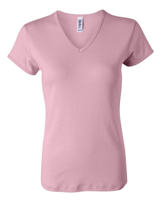 Bella+Canvas 1005 - Camiseta de Bebé Rib de Manga Corta con Cuello en V