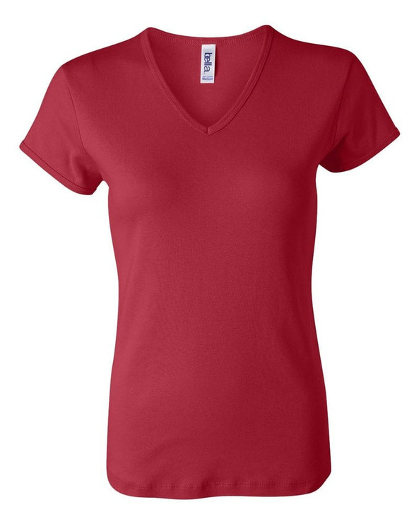 Bella+Canvas 1005 - Ladies' Baby Rib Short Sleeve V-Neck T-Shirt