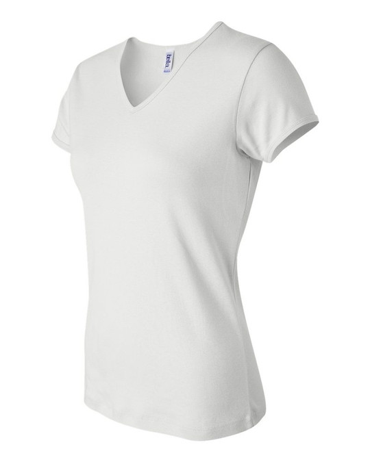 Bella+Canvas 1005 - Camiseta de Bebé Rib de Manga Corta con Cuello en V