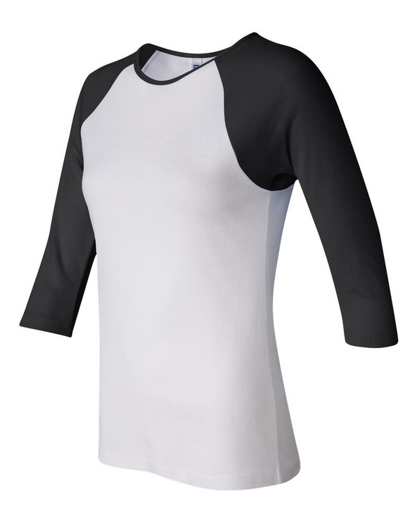 Bella+Canvas 2000 - Ladies' Baby Rib Three-Quarter Sleeve Raglan T-Shirt