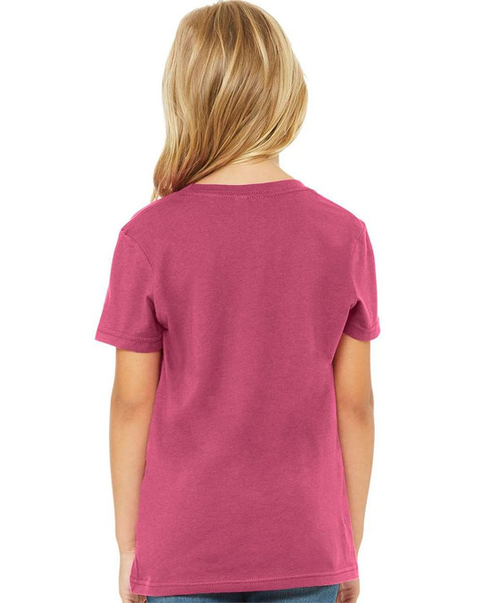 Bella+Canvas 3001Y - Remera para niños manga corta de cuello redondo Jersey