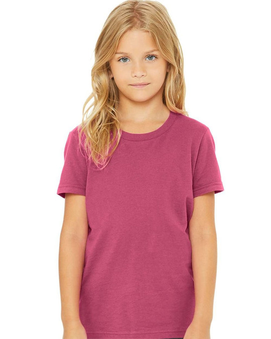 Bella+Canvas 3001Y - Remera para niños manga corta de cuello redondo Jersey