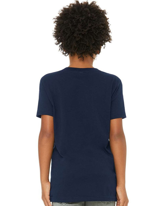 Bella+Canvas 3001Y - Remera para niños manga corta de cuello redondo Jersey
