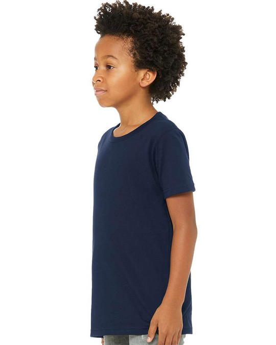 Bella+Canvas 3001Y - Remera para niños manga corta de cuello redondo Jersey