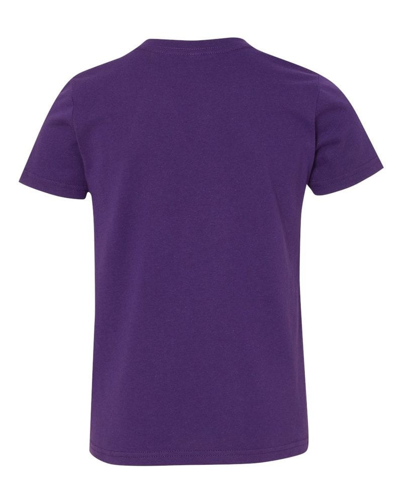 Bella+Canvas 3001Y - Remera para niños manga corta de cuello redondo Jersey