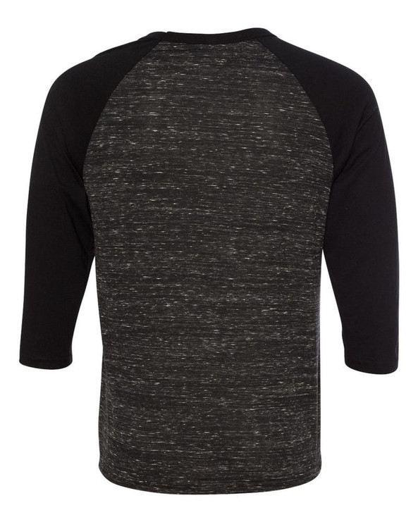 Bella+Canvas 3200 - Remera unisex báisbol Raglan manga 3/4 