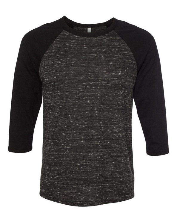 Bella+Canvas 3200 - Remera unisex báisbol Raglan manga 3/4 