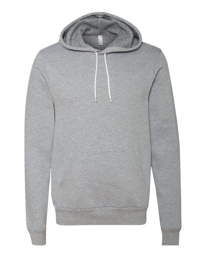 Bella+Canvas 3719 - Unisex Poly/Cotton Hooded Pullover Sweatshirt