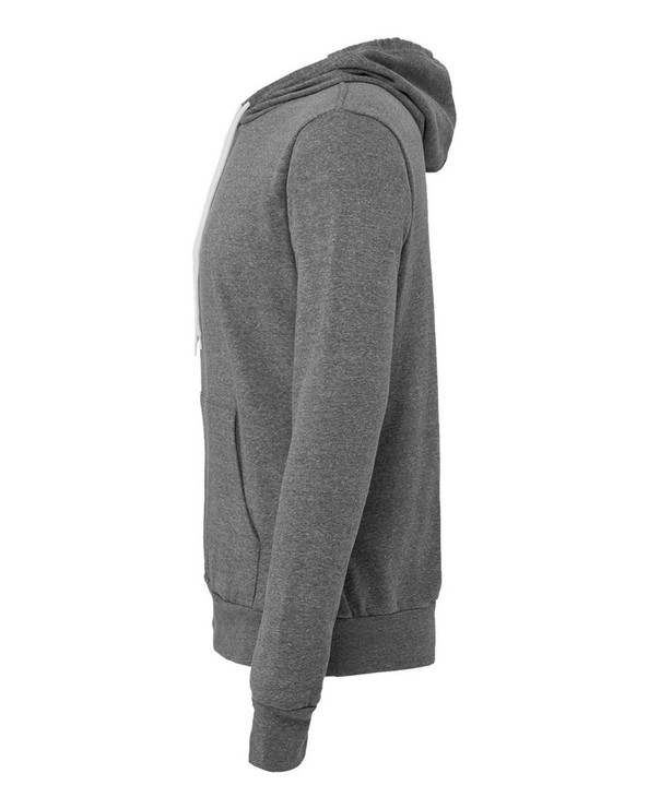 Bella+Canvas 3719 - Unisex Poly/Cotton Hooded Pullover Sweatshirt