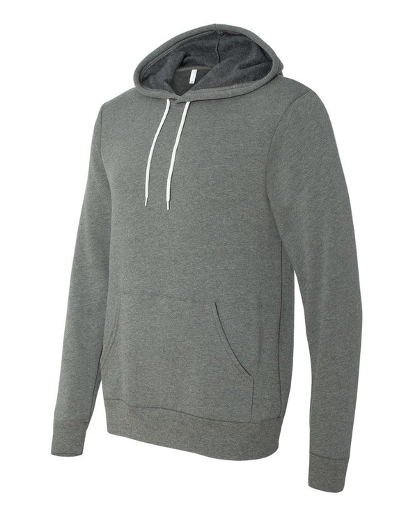 Bella+Canvas 3719 - Unisex Poly/Cotton Hooded Pullover Sweatshirt