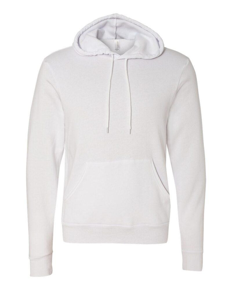 Bella+Canvas 3719 - Unisex Poly/Cotton Hooded Pullover Sweatshirt
