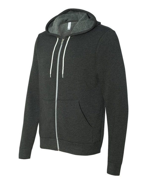 Bella+Canvas 3739 - Unisex Full-Zip Hooded Sweatshirt