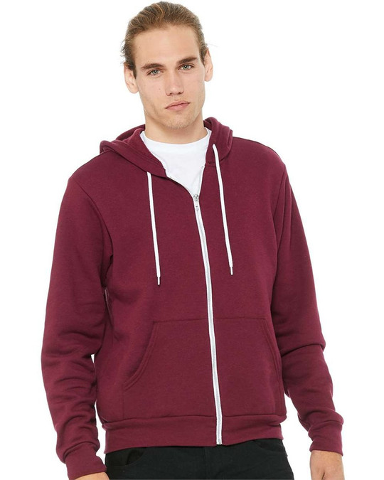 Bella+Canvas 3739 - Buzo unisex con cierre y capucha
