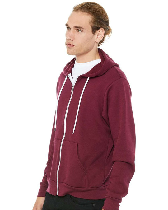 Bella+Canvas 3739 - Buzo unisex con cierre y capucha