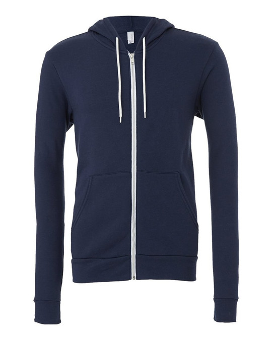 Bella+Canvas 3739 - Sweat à capuche zippé intégral unisexe