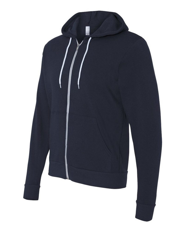 Bella+Canvas 3739 - Unisex Full-Zip Hooded Sweatshirt