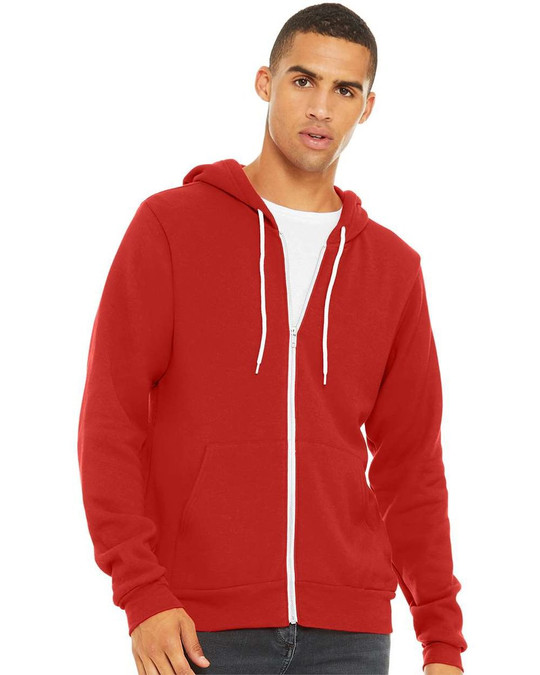 Bella+Canvas 3739 - Unisex Full-Zip Hooded Sweatshirt