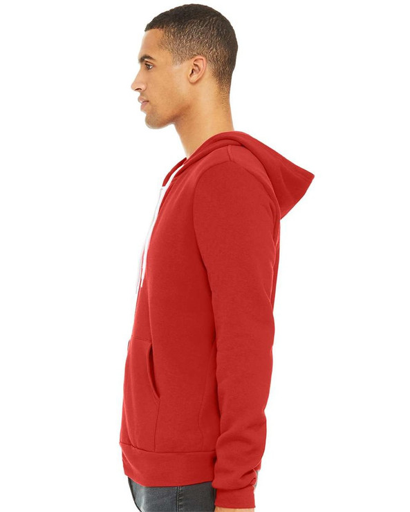 Bella+Canvas 3739 - Unisex Full-Zip Hooded Sweatshirt