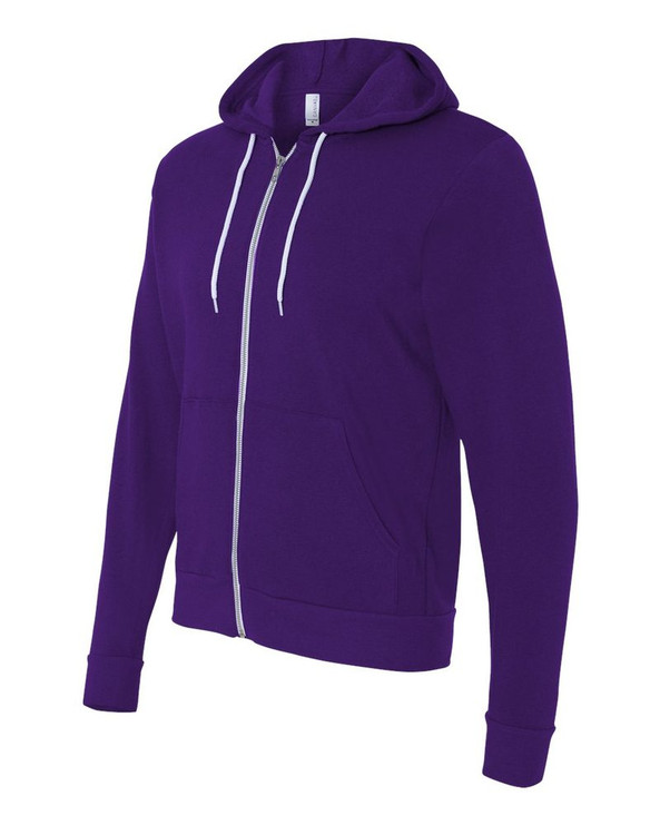 Bella+Canvas 3739 - Unisex Full-Zip Hooded Sweatshirt