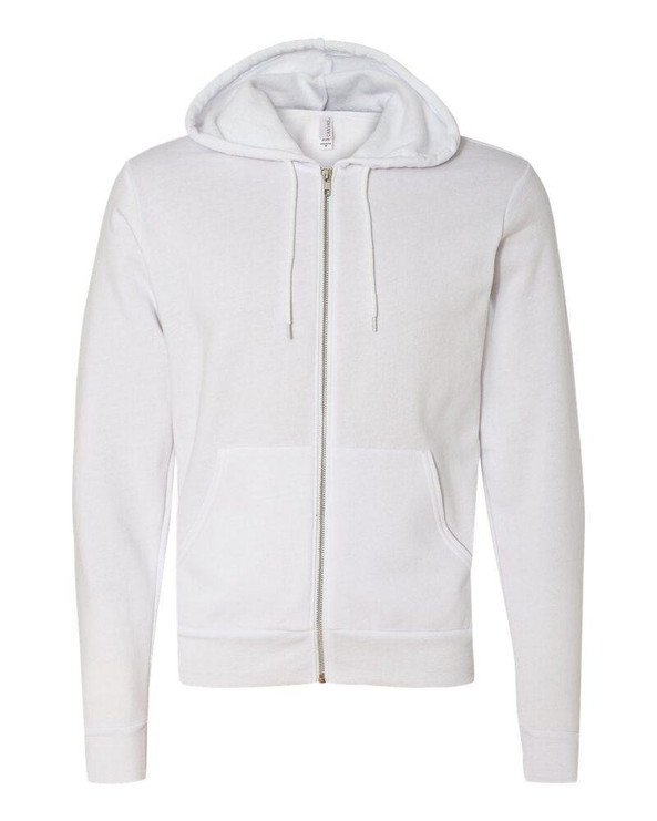 Bella+Canvas 3739 - Buzo unisex con cierre y capucha