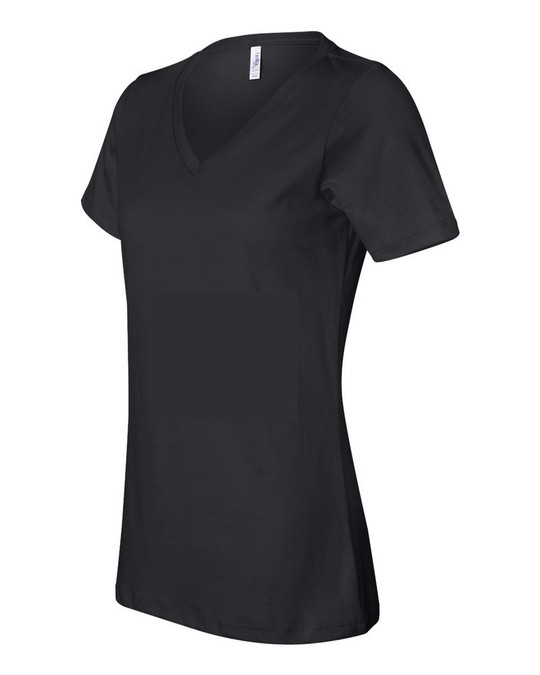 Bella+Canvas 6405 - T-shirt décontracté à manches courtes en jersey à col en V