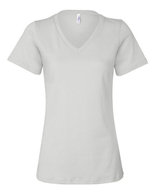 Bella+Canvas 6405 - T-shirt décontracté à manches courtes en jersey à col en V