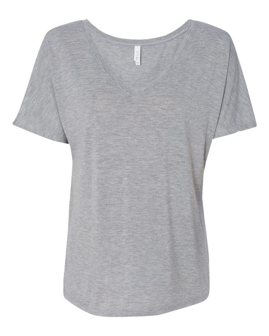 Bella+Canvas 8815 - Remera suelta con cuello en V y manga corta