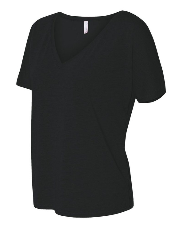 Bella+Canvas 8815 - Ladies' Flowy V-Neck Drop-Sleeve Tee