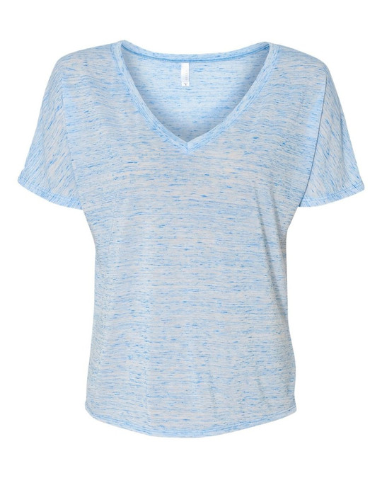 Bella+Canvas 8815 - Ladies' Flowy V-Neck Drop-Sleeve Tee
