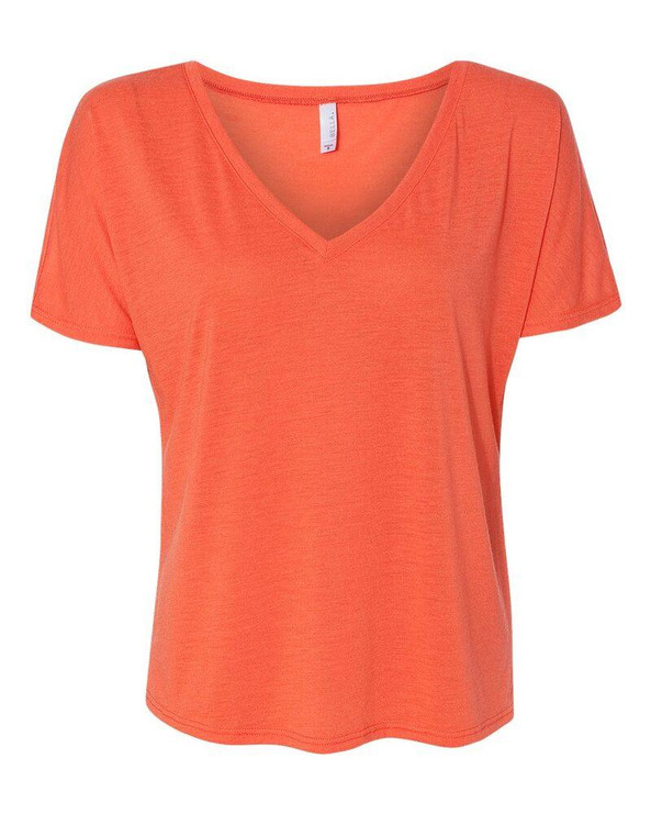 Bella+Canvas 8815 - Ladies' Flowy V-Neck Drop-Sleeve Tee