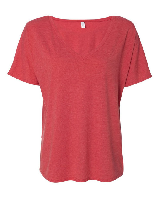 Bella+Canvas 8815 - Remera suelta con cuello en V y manga corta