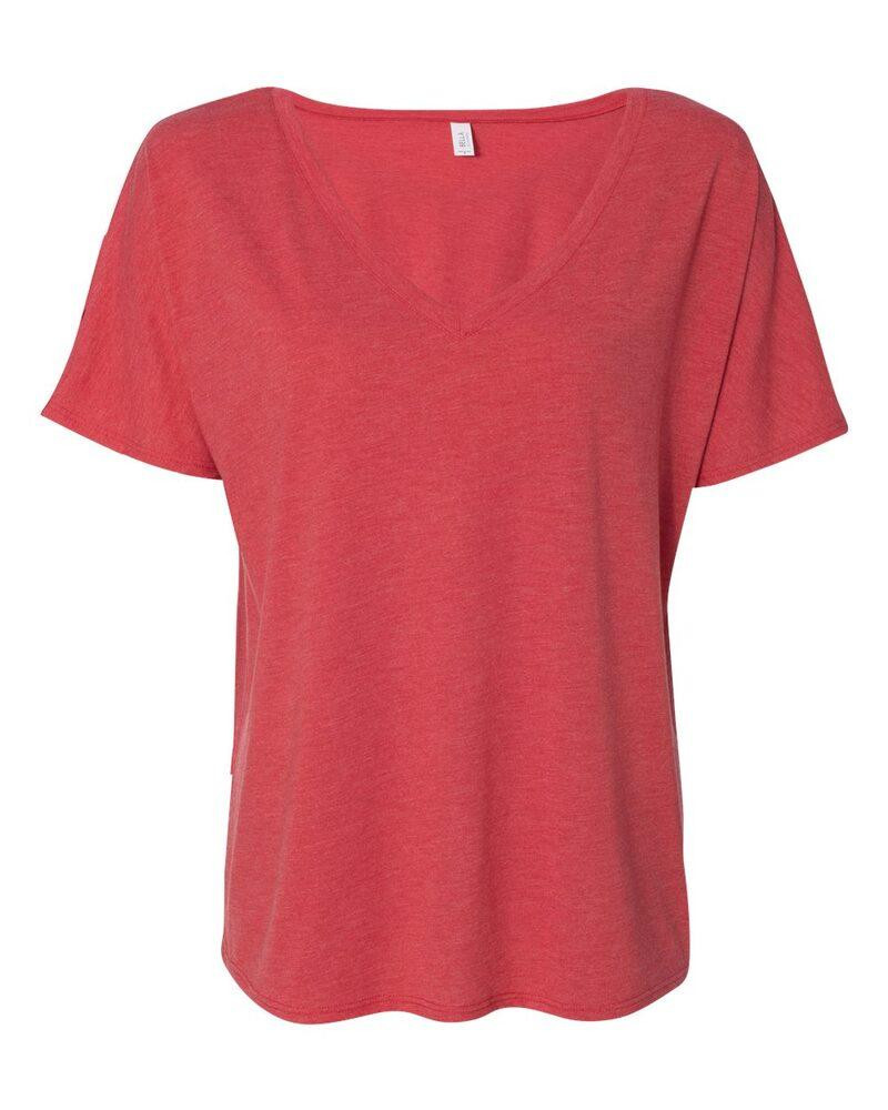 Bella+Canvas 8815 - Ladies' Flowy V-Neck Drop-Sleeve Tee